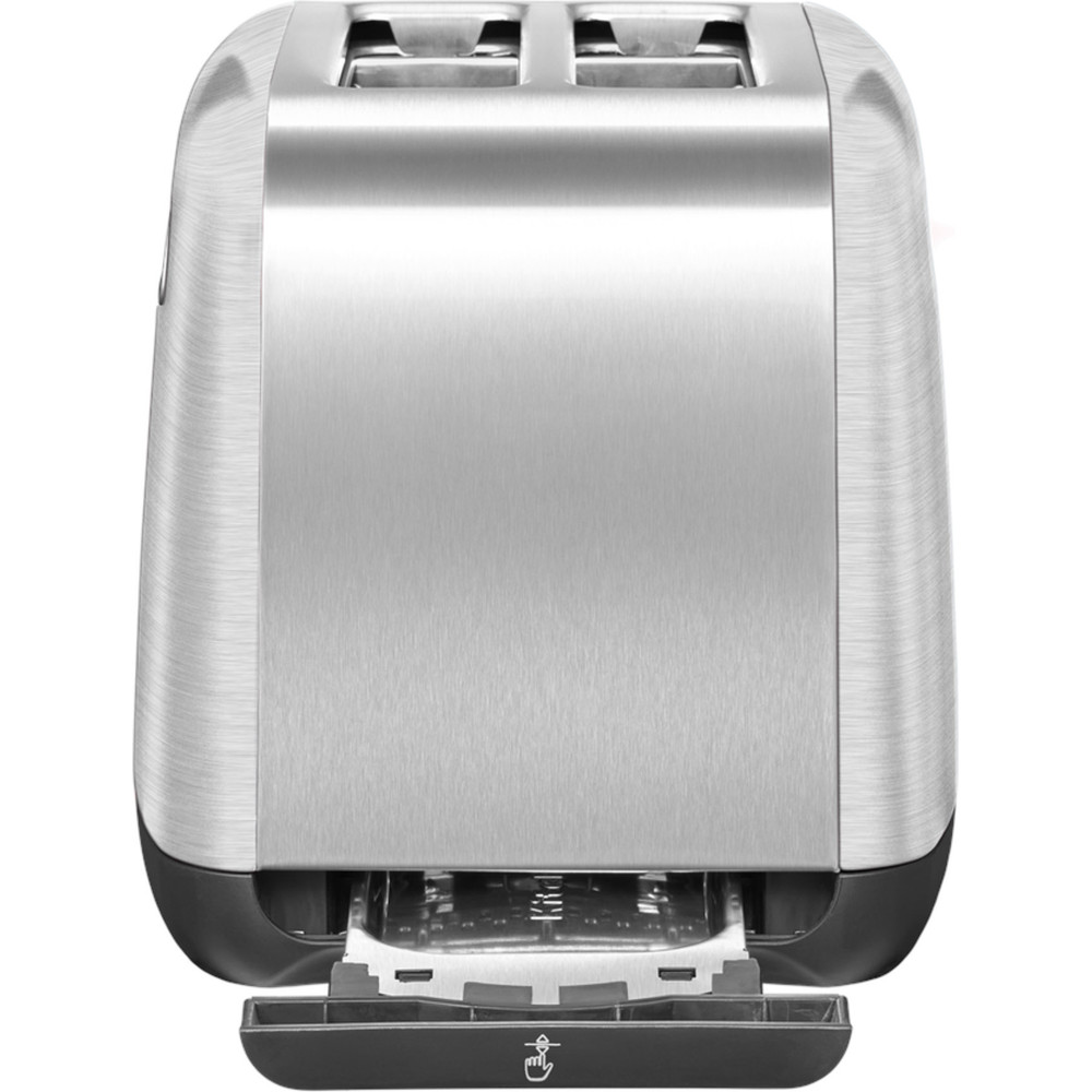 kitchenaid toaster free standing 5kmt221bsx stainless steel perspective open