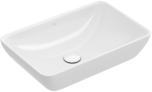 Villeroy & Boch - Venticello Semi-recessed washbasin 555 x 360 x 180 mm, White Alpin, with overflow, unpolished