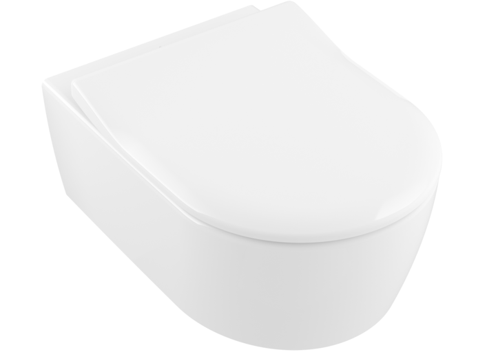 Villeroy & Boch - Avento wall-mounted, with DirectFlush, White Alpin complete with seat & cover