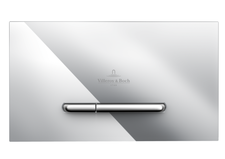 Villeroy & Boch - ViConnect installation systems Toilet flush plate Dual flush, Chrome