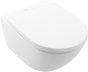 Villeroy & Boch - Subway 3.0 Washdown toilet, rimless, wall-mounted, with TwistFlush, White Alpin