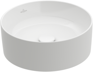 Villeroy & Boch - Collaro Surface-mounted washbasin 400 x 400 x 145 mm, White Alpin, without overflow, unpolished
