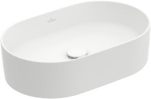 Villeroy & Boch - Collaro Surface-mounted washbasin 560 x 360 x 145 mm, Stone White CeramicPlus, without overflow, unpolished